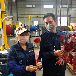 董事長的心意女神們收到啦——祝三八節(jié)快樂！