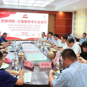 黨旗領(lǐng)航 結(jié)對共建共同服務經(jīng)濟建設——我司黨支部與廣西市場監(jiān)管系統(tǒng)四個黨組織開展 ...